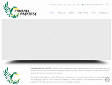 Tablet Screenshot of phoenixprintery.com